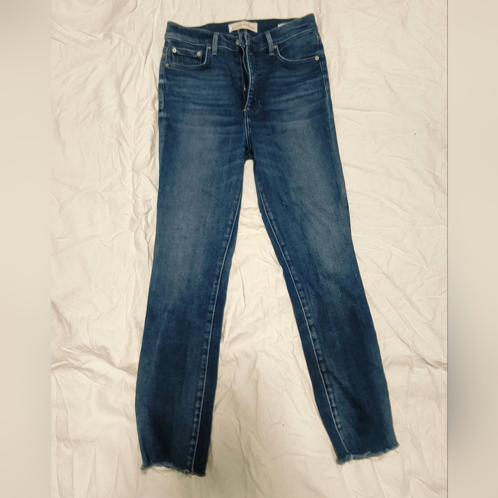 Denim Forum Deep Blue Straight Leg Jeans